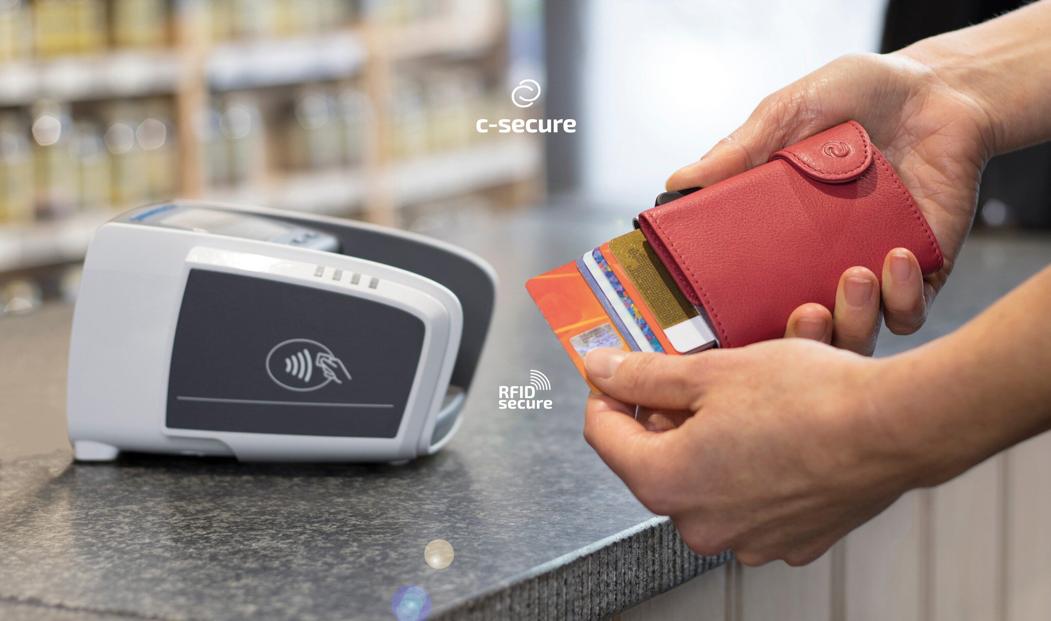 Schützen Sie Ihre Kreditkartendaten mit einem C - Secure Portemonnaie mit RFID - Schutz von Doro GmbH
