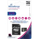 MediaRange microSDHC memory card, Class 10, with SD...