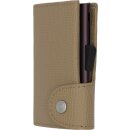 Einfachportemonnaie - Wallet Cappuccino with Brown Holder