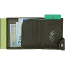 Einfachportemonnaie - Wallet Olive Green with Olive Green Holder