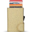 Einfachportemonnaie - Wallet Fashion Gold with Silver Holder