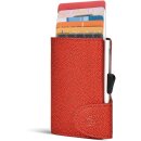 Einfachportemonnaie - Wallet Fashion Red with Silver Holder