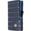 Einfachportemonnaie - Wallet Blue Metallic leather