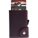 Einfachportemonnaie - Wallet Auburn with Corel Red Holder