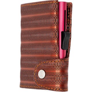 Einfachportemonnaie XL - XL Wallet Red Metallic leather