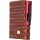 Einfachportemonnaie XL - XL Wallet Red Metallic leather
