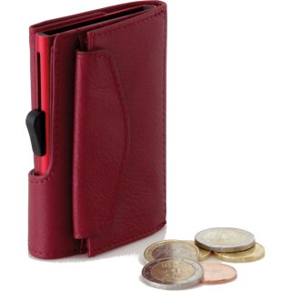 Portemonnaie mit Münzfach - Coin Wallet Ciliegia with Red Holder
