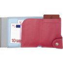 Portemonnaie mit Münzfach - Coin Wallet Ice/ Cherry with Grey Holder